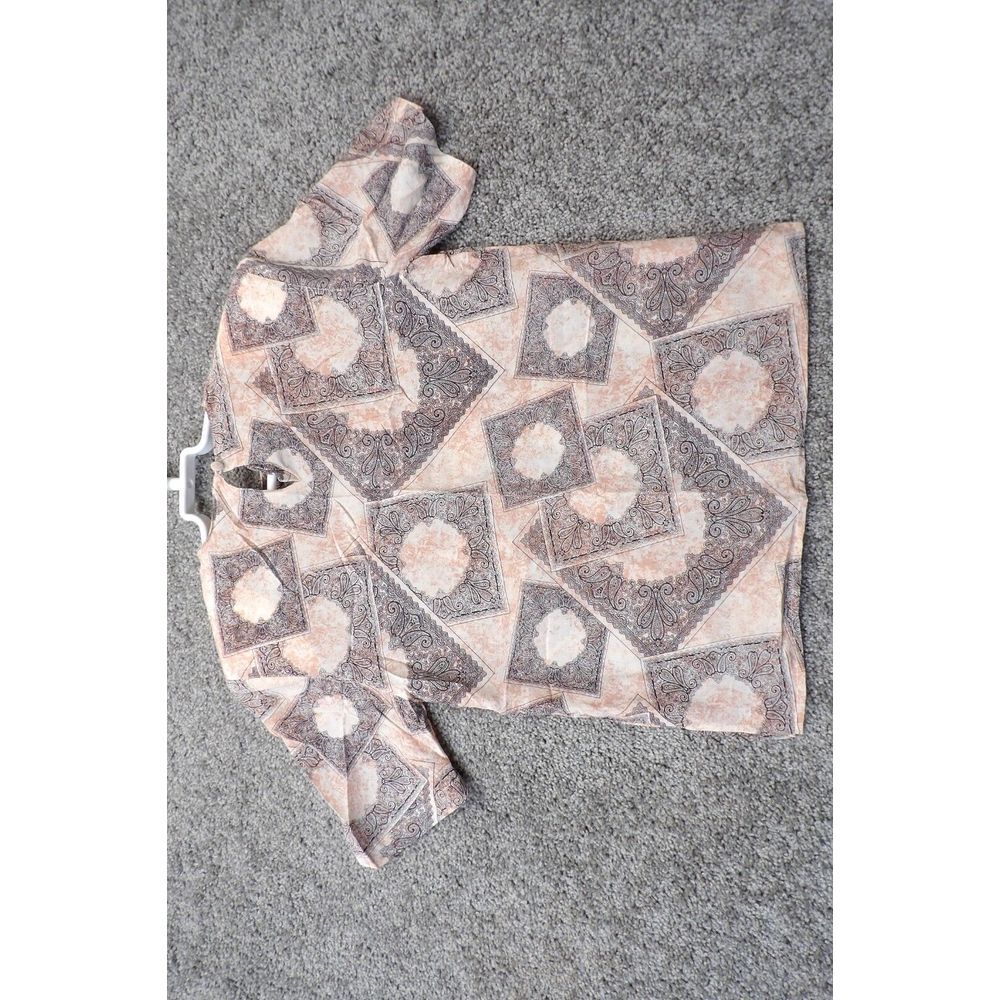 Vtg CAPPAGALLO Womens 100% Silk PINK Blouse Size S 90's Y2K Office Top NOS - Picture 5 of 10